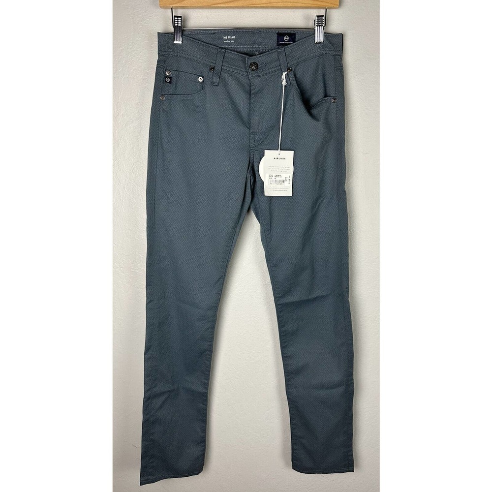 NWT Mens AG Size 29 x 34 The Tellis Modern Slim Denim Jeans Printed Blue Airluxe